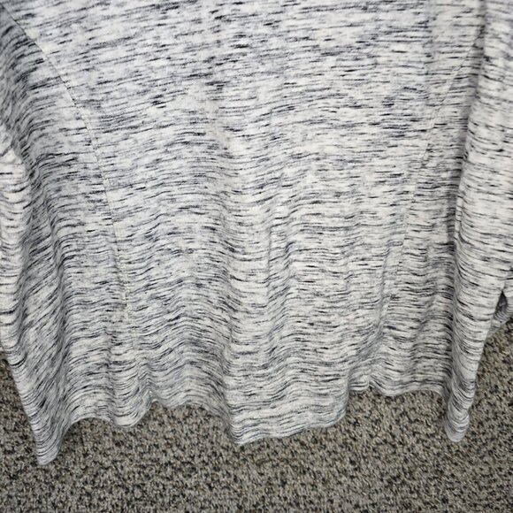 J Jill Pure Jill Top Womens Small Gray Heathered Scoop Neck 3/4 Sleeve Ladies - Picture 5 of 7